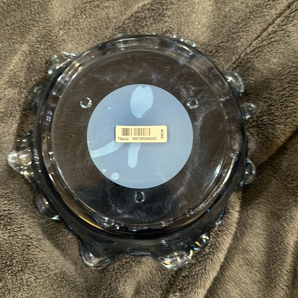 Bath&Body Works blue glass splash 💦 3wick candle holder - Picture 3 of 4